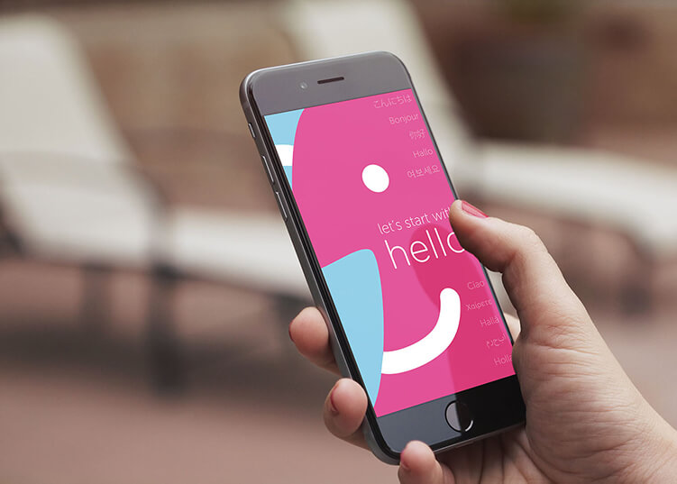 Hello Chat App mockup