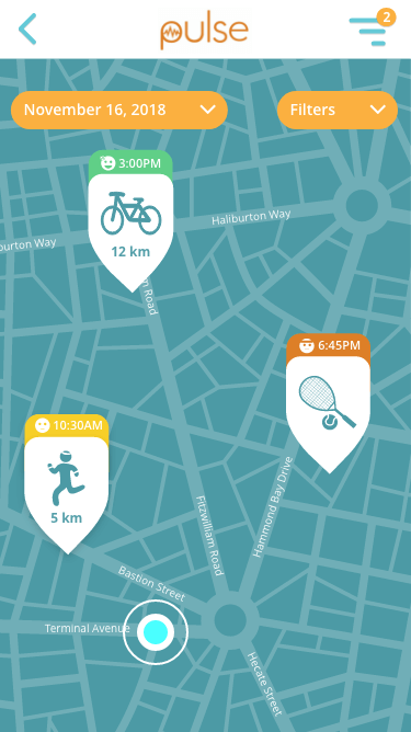 Map search screens