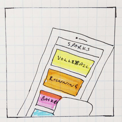 Storyboard for Adding an event to wishlist